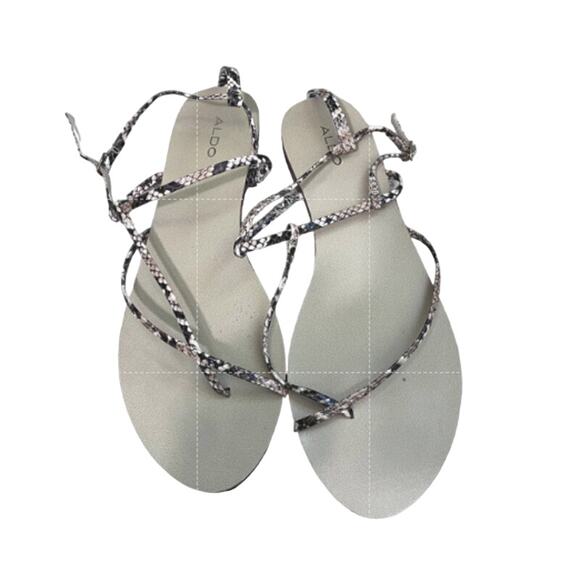 Women's Strappy Snake Skin Aldo Sandals 9 - Picture 1 of 3